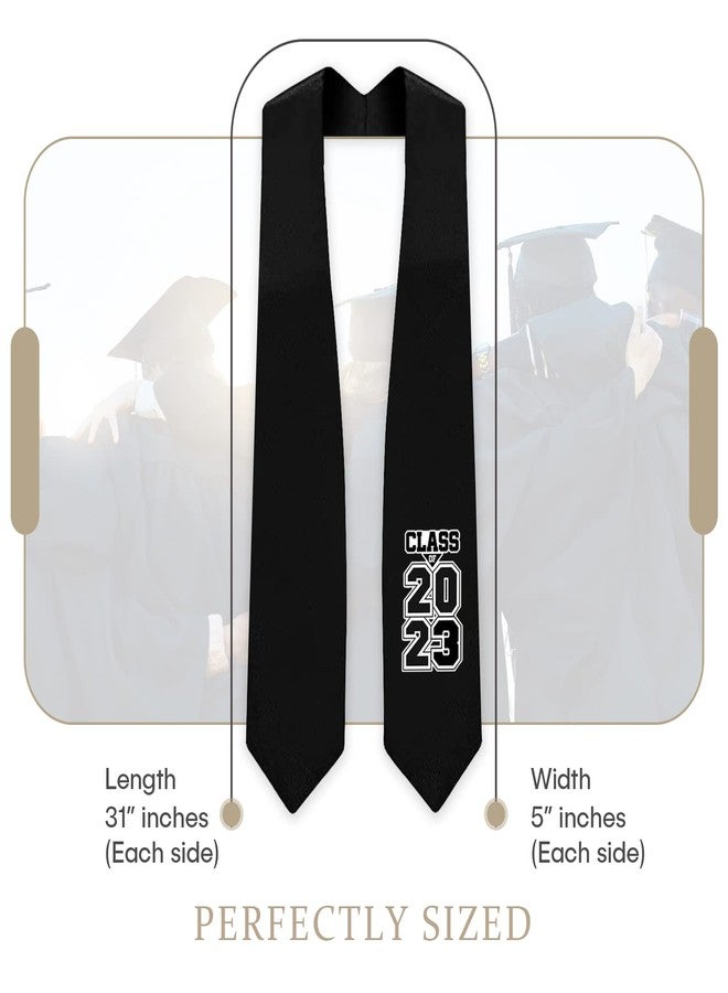 CLERKMANS Elegant Graduation Stoles for 2025 | Premium Satin Graduation Sashes with Hand-Embroidered Class of 2025 | Perfect for High School & College Celebrations - Image 3